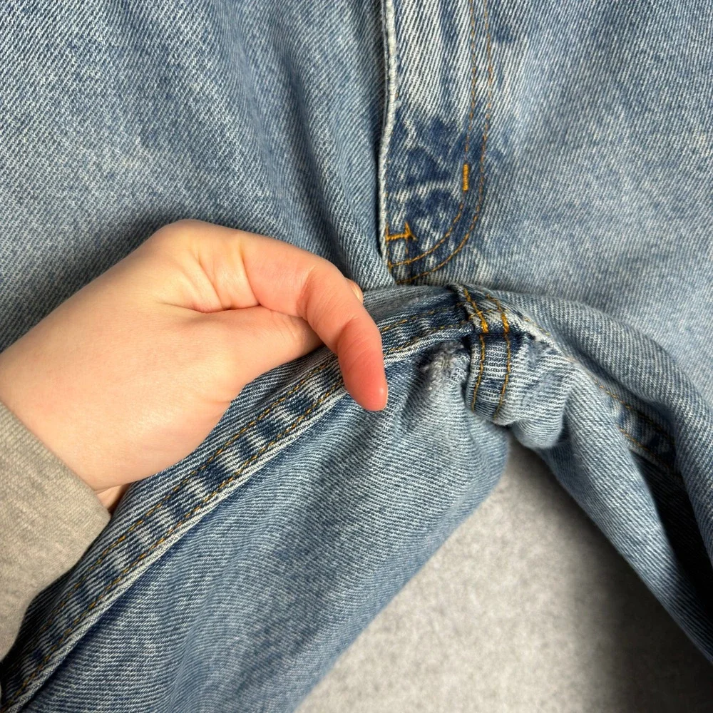 Vintage Ralph Lauren Relaxed Jeans Mens 34x32 Light Wash Blue Denim 100% Cotton